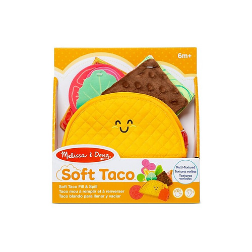 Melissa & Doug Multi-Sensory Soft Taco Fill & Spill Infant Toy (65dd6489e8837636b11dab70_ud)