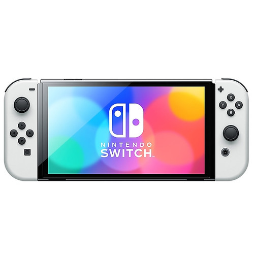 Nintendo Switch OLED Model 64GB with 2 Joy-Con Controllers, White (HEGSKAAAA)