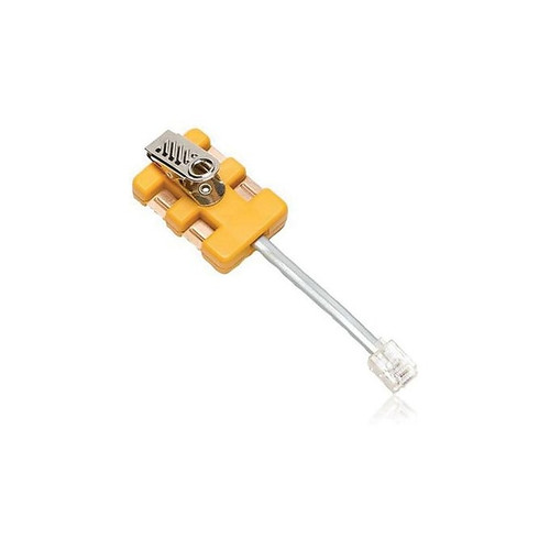 Fluke Networks® RJ-11 Male 8-Wire In Line Modular Adapter with K-Plug, Yellow (10230101)