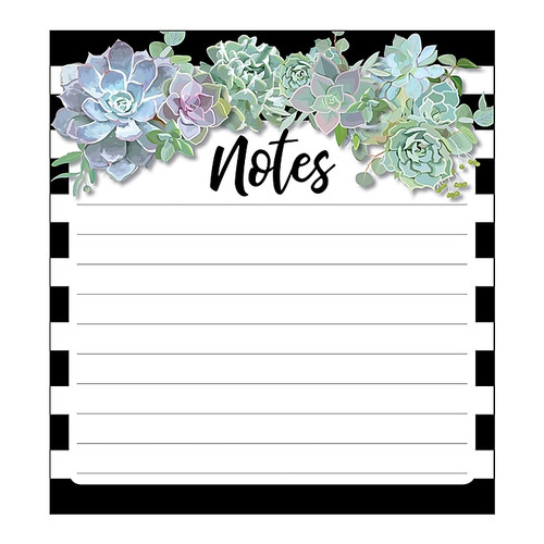 Schoolgirl Style Succulents Notepad (151301)