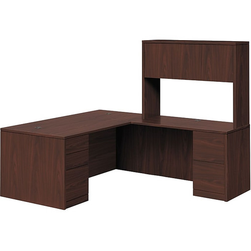 HON 10500 Series L-Station, Stack-On Storage, Left, Mahogany Finish (65dd677ee8837636b11dc936_ud)