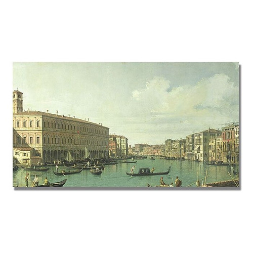 Trademark Global Canatello "The Grand Canal from the Rialto Bridge" Canvas Art, 30" x 47" (65dd6815e8837636b11dcd45_ud)