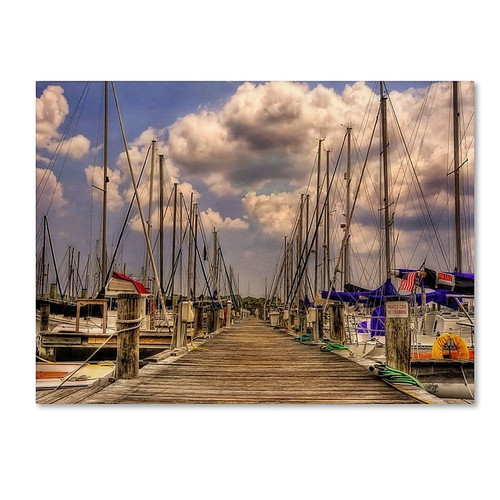 Trademark Fine Art 'Pirates Cove' 16" x 24" Canvas Art (65dd686ae8837636b11dcf14_ud)