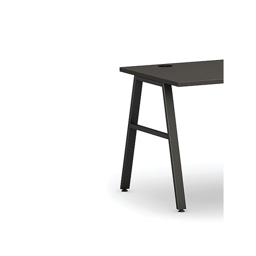 HON Mod 48"W Table Desk, Slate Teak (HLPL4824LS1ALEGBLK)