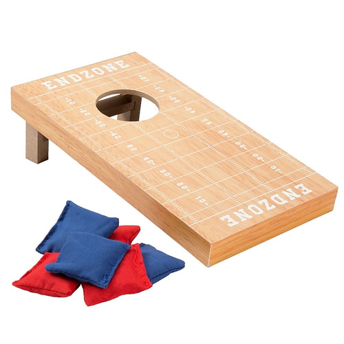 Hey! Play! Tabletop Cornhole Game - Football Field Theme (12-HY2738)