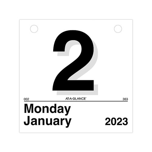 2023 AT-A-GLANCE Today Is 6" x 6" Daily Wall Calendar Refill, White/Black (K1-50-23)
