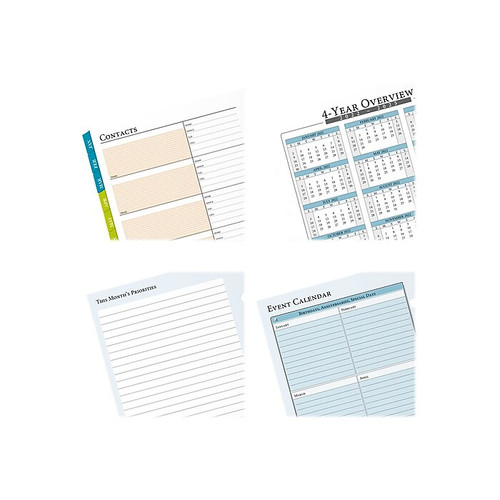 2023 AT-A-GLANCE My Week Zenscapes 8.5" x 5.5" Weekly & Monthly Planner Refill, White/Blue (281-285Y-23)