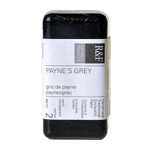 R  And  F Handmade Paints Encaustic Paint Payne's Grey 40 Ml [Pack Of 2] (65dd7116e8837636b11e21e4_ud)