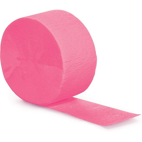 Creative Converting Candy Pink Streamer, 6 Count (DTC073042STRMR)