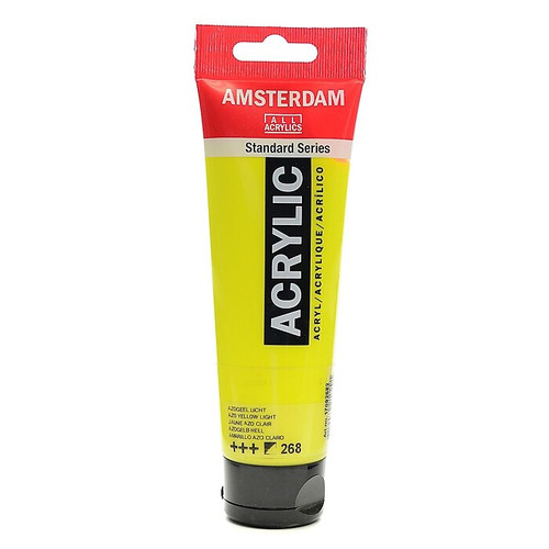 Amsterdam Standard Series Acrylic Paint Azo Yellow Light 120 Ml Pack Of 3 (85145-Pk3)