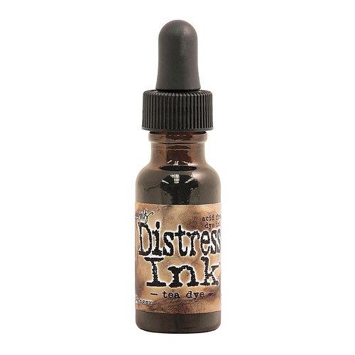 Ranger Tim Holtz Distress Ink Tea Dye 0.5 Oz. Reinker Bottle [Pack Of 3] (65dd71dae8837636b11e2aa5_ud)