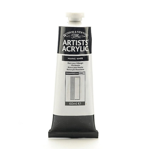 Winsor  And  Newton Professional Acrylic Colours Mixing White 60 Ml 415 [Pack Of 2] (65dd720ee8837636b11e2ba9_ud)