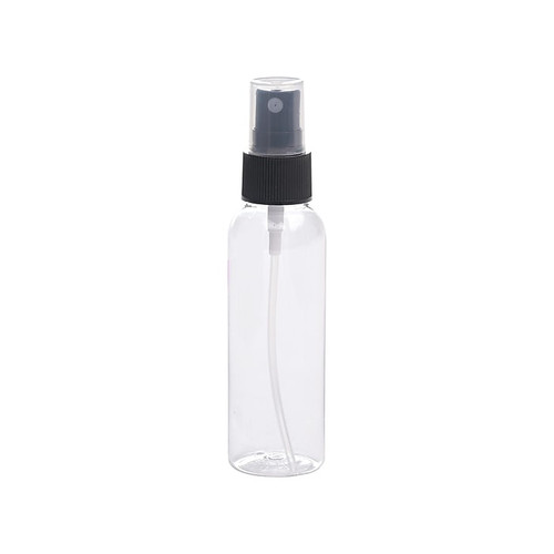 Global Printed Products Plastic Spray Bottle, Clear/Black, 2 Oz. (SPLS-TRVL-0008)