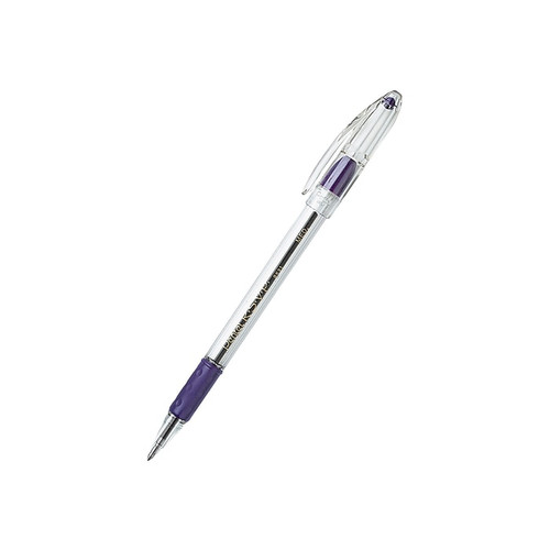 Pentel R.S.V.P. Ballpoint Pens, Medium Point, Purple Ink, 12/Pack (BK91-V)