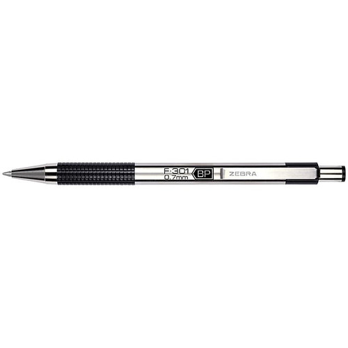 Zebra Retractable Gift Set Pen, Medium Point, 1.2mm, Black Ink, 2 Pack (57011)