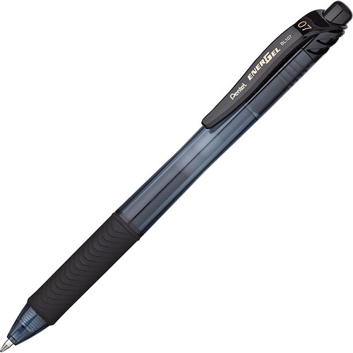 Pentel EnerGel-X RollerGel Retractable Gel Pens, Medium Point, 0.7mm, Black Ink, 5/Pack (BL107BPS5A)