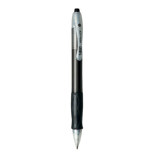 BIC Velocity Retractable Ballpoint Pens, Medium Point, 1.0mm, Black Ink, 36/Pack (VLG361BLK)