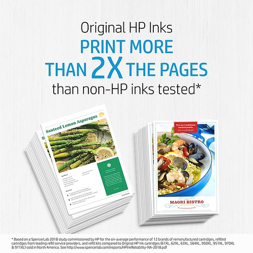 HP 564XL Black/Cyan/Magenta/Yellow High Yield Ink Cartridges, 5/Pack (N9H68FN)