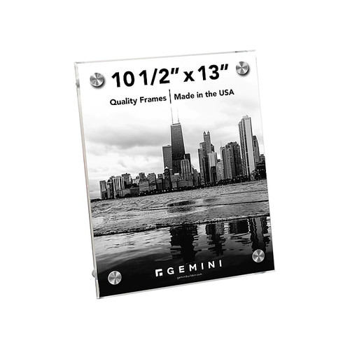Gemini 8.5" x 11" Acrylic Sandwich Frame, Clear (GSTPLESSAND)