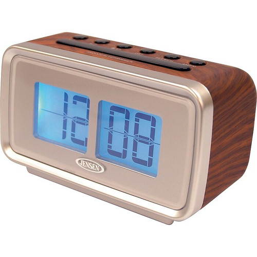 Jensen AM/FM Dual Alarm Digital Retro Flip Clock Radio (65dd7ef5e8837636b11e95d2_ud)