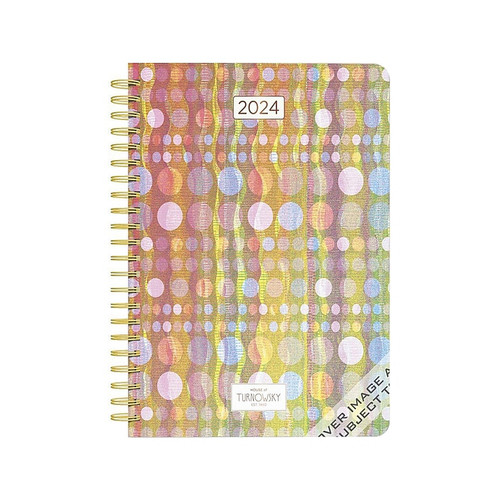 2024 BrownTrout House of Turnowsky Color Code 6" x 7.75" Weekly & Monthly Desk Planner, Multicolor (9781975466800)