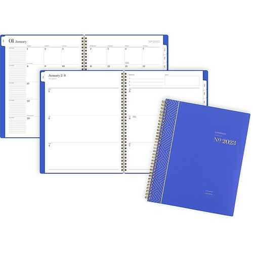 2023 Cambridge WorkStyle 8.5" x 11" Weekly & Monthly Planner, Blue (1606-905-20-23)