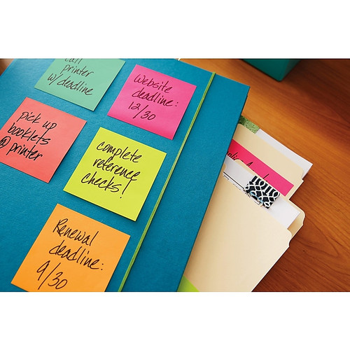 Post-it Notes, 3" x 3", Poptimistic Collection, 100 Sheet/Pad, 5 Pads/Pack (6545PK)