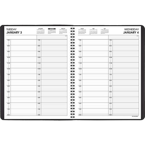 2023 AT-A-GLANCE 8" x 11" Daily Two-Person Appointment Book, Black (70-222-05-23)