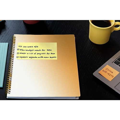 Post-it Pop-up Notes, 3" x 5", Canary Collection, 100 Sheet/Pad, 12 Pads/Pack (R350-YW)