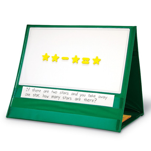 Learning Resources Write-On/Wipe-Off Magn Demo Double-Sided Tabletop Pckt Chrt (LER2699)