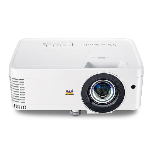 ViewSonic 1080p Short Throw Gaming Projector with 3000 Lumens, Low Input Lag and USB-C, White (PX706HD)