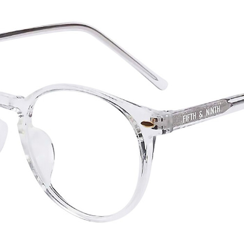 Fifth & Ninth Dakota Blue-Light-Blocking Reading Eyeglasses with +1.50 Lens Power, Clear (14214)