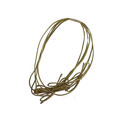 JAM Paper® Elastic String Ties, Large, 22 Loop, Gold Metallic, Packs of 50 (6564974B50)