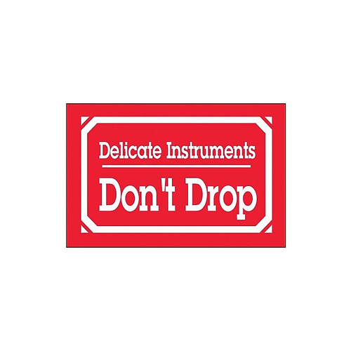 Tape Logic Delicate Instruments - Don't Drop Shipping Label, 3" x 5", 500/Roll (65dd85dde8837636b11ed2cc_ud)