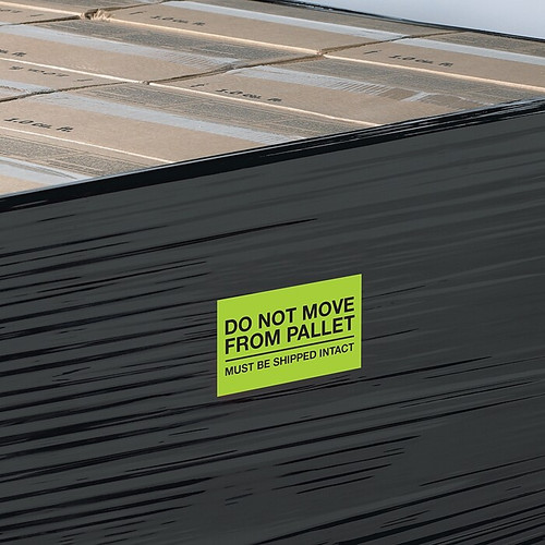 Tape Logic Labels, "Do Not Move From Pallet", 4" x 6", Fluorescent Green, 500/Roll (DL1331)