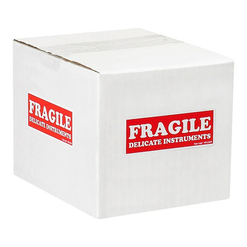 "Fragile Delicate Instruments" Shipping Label, 1-1/2" x 4", 500/Roll (65dd870de8837636b11edad9_ud)