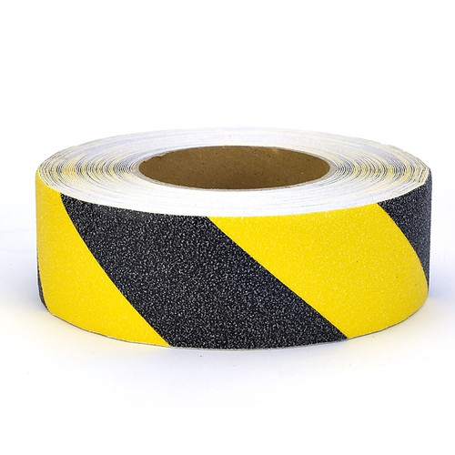 Mutual Industries Non-Skid Hazard Stripe Abrasive Tape, 2" x 20 yds., Yellow/Black (17796-0-2000)