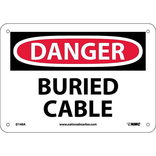Danger, Buried Cable, 7X10, .040 Aluminum (65dd896be8837636b11ee276_ud)