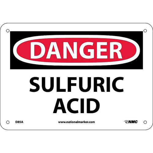 Danger Signs; Sulfuric Acid, 7X10, .040 Aluminum (65dd8a6ee8837636b11ee5df_ud)