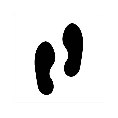 National Marker Stencil, Footprint, 24" x 24" (PMS229)