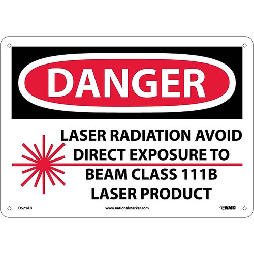 Danger, Laser Radiation Avoid Direct Exposure To Beam Class 111B Laser Product, Graphic (D571AB)