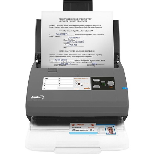 Ambir ImageScan Pro 820ix Sheetfed Desktop Scanner , Gray (65dd90410030d3d4782034df_ud)