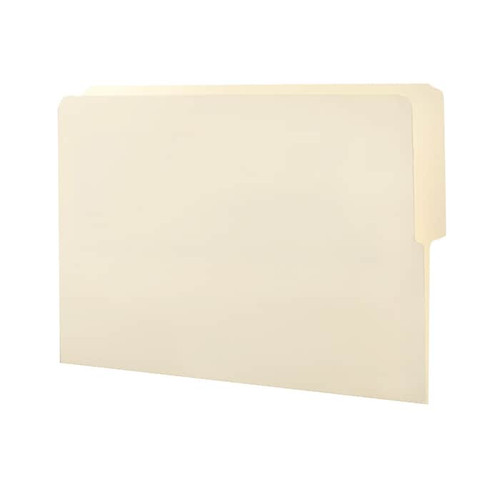 Smead Standard Reinforced File Folder, End Tab, Letter Size, Manila, 100/Box (24127)