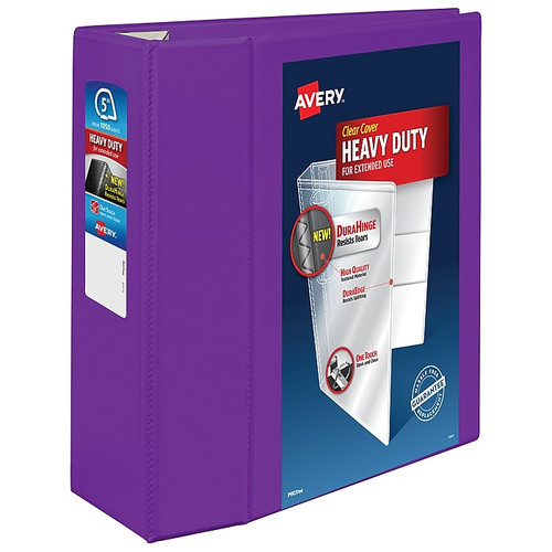 Avery Heavy Duty 5" 3-Ring View Binder with One-Touch EZD Rings, Each (65dd909c0030d3d4782039c9_ud)
