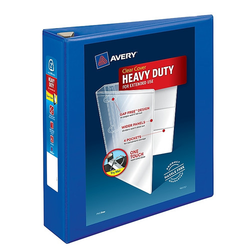 Avery Heavy Duty 2" 3-Ring View Binder with One-Touch EZD Rings, Each (65dd909d0030d3d4782039d8_ud)