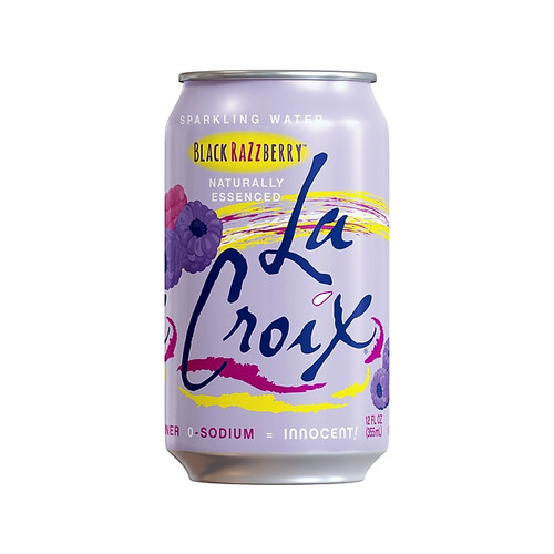 Lacroix Black RazZberry Sparkling Seltzer Water, 12 Fl. Oz., 12 Cans/Pack, 2 Packs/Carton (15021760)