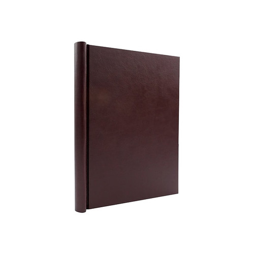 Bindertek Thesis 1" Ringless Non-View Binders, Burgundy (TBXS-L-BU)