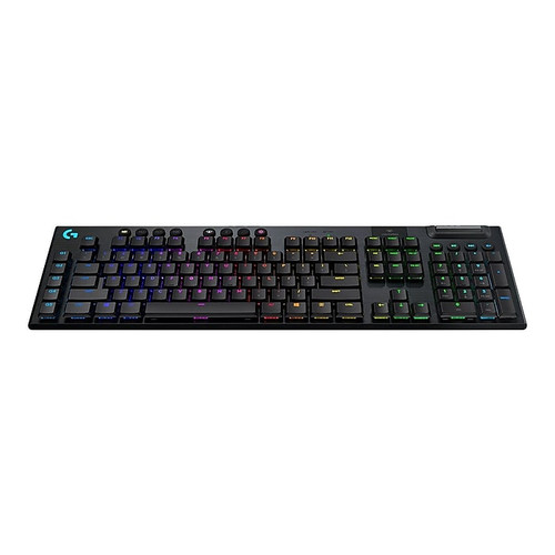 Logitech G915 LIGHTSPEED Wireless RGB Mechanical Gaming Keyboard, GL Tactile, Black (920-008902)