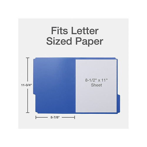 Oxford Poly File Folders, 1/3-Cut Tab, Letter-Size, Assorted Colors, 24/Pack (52004)