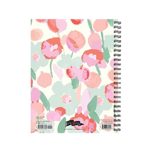 2023-2024 Willow Creek Painted Blossoms 6.5" Academic Weekly & Monthly Planner, Multicolor (37089)